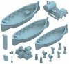 Hasegawa HP001 Antarctic research ship Soya Second Antarctic expedition 1/250